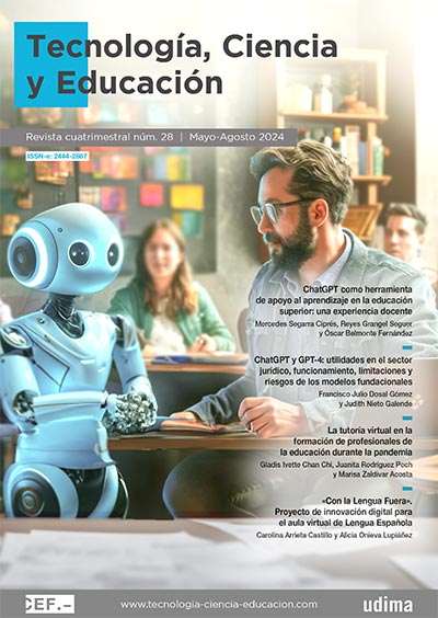 					Ver Revista Tecnología, Ciencia y Educación N.º 28 Mayo-Agosto 2024
				