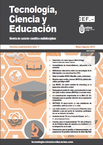 					Ver Revista Tecnología, Ciencia y Educación N.º 1 Mayo-Agosto 2015
				