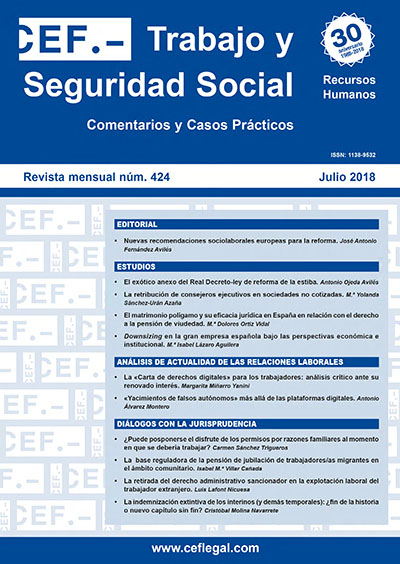Portada de la revista n.º 424