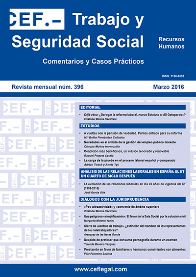 Portada de la revista n.º 396
