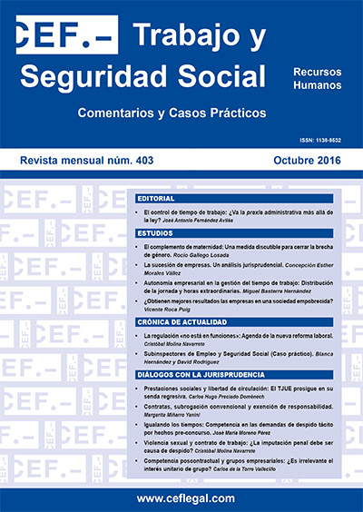 Portada de la revista n.º 403